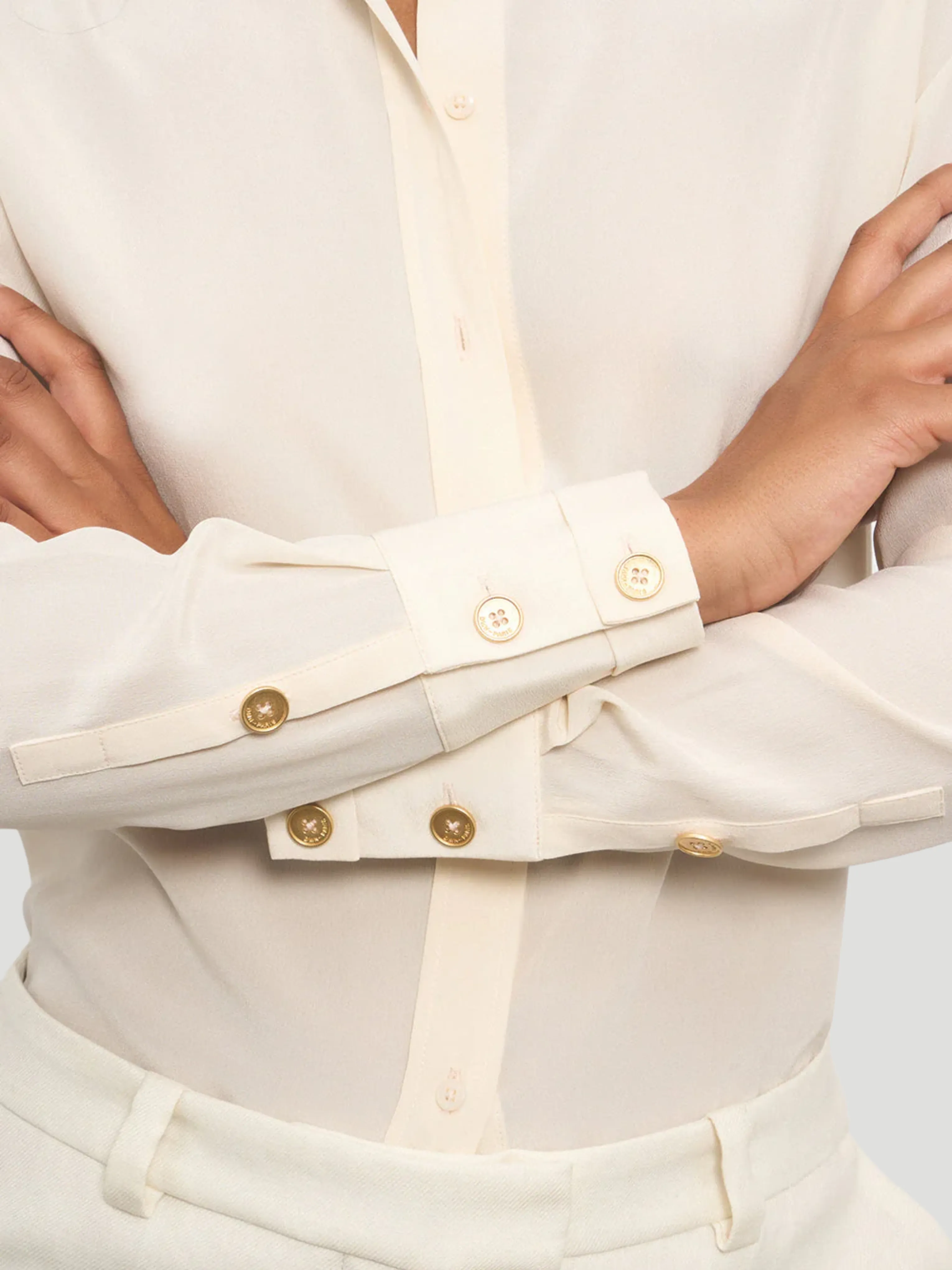 Chiara Silk Long-Sleeve Top