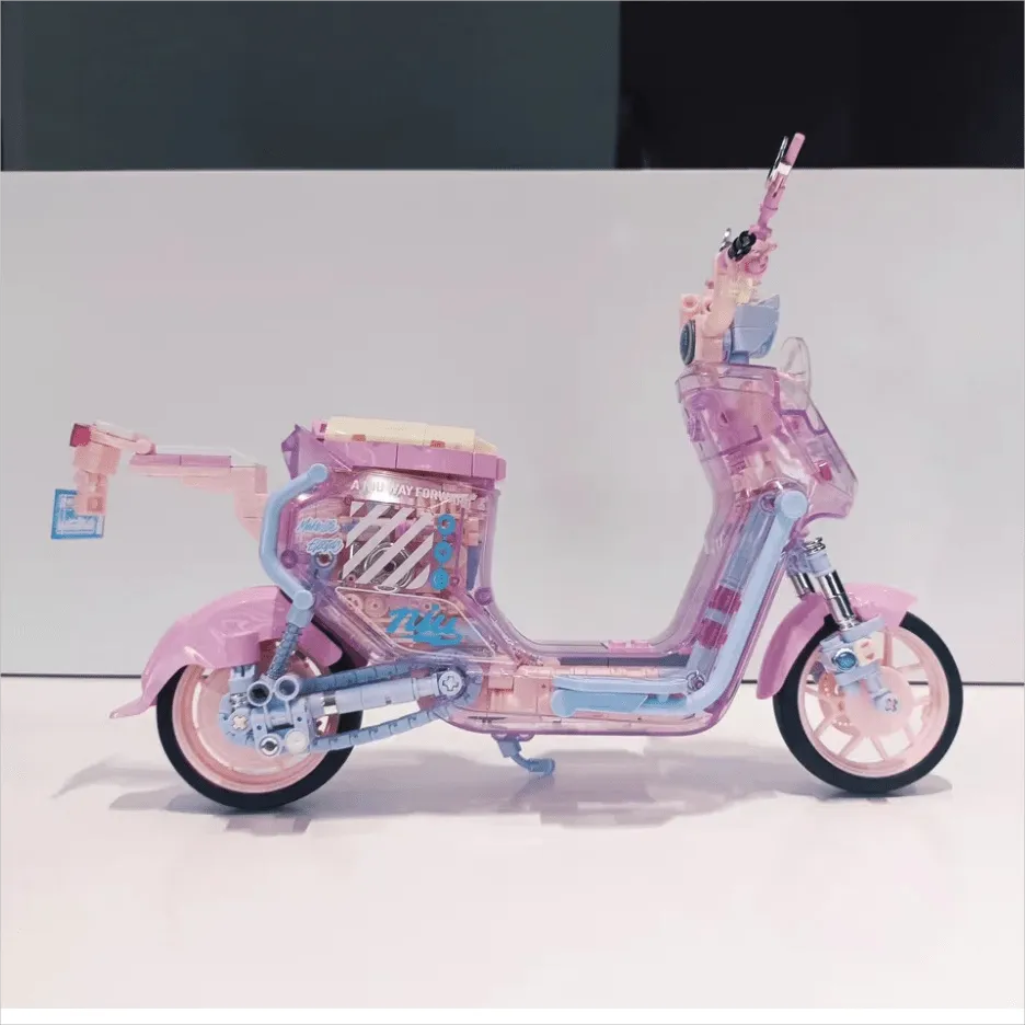 Chic Pink LEGO Compatible Motor Building Bricks