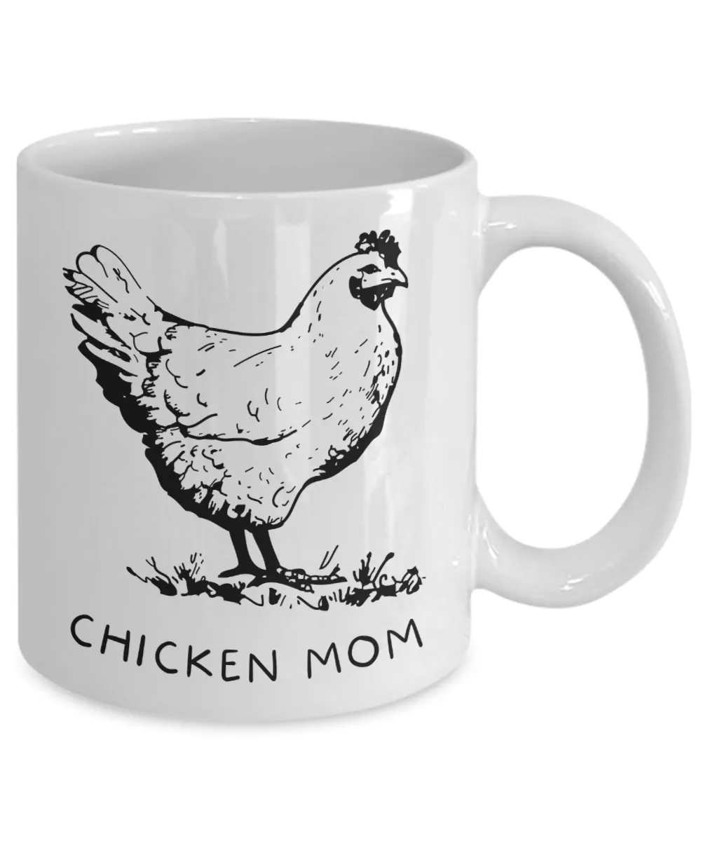 Chicken Mug, Chicken Mom, Chicken Coffee Mug, Chicken Lover Gift, Chicken Lady, Chicken Mom Mugs, Coffee Cup