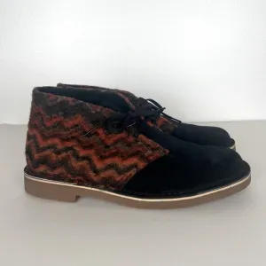 Clarks Men's Bushacre 3 Chukka Boots Size 11 Black Tribal Wool Suede Lace Up