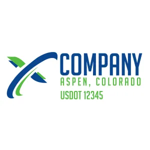 Company Name Truck Door Decal (USDOT), 2 Pack
