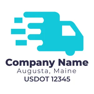 Company Name Truck Door Decal (USDOT), 2 Pack