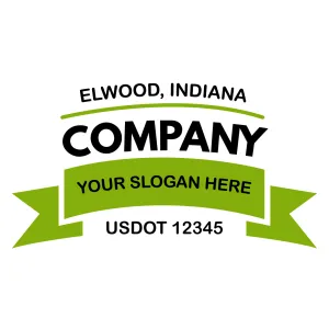 Company Name Truck Door Decal (USDOT), 2 Pack