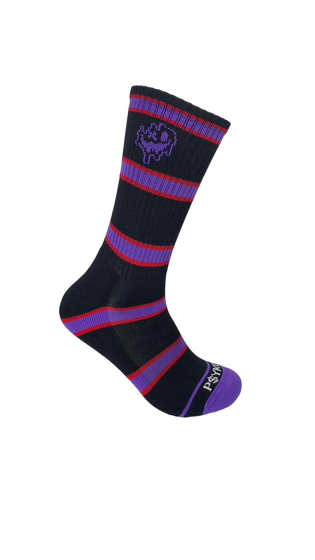 Compresion Bike Socks Purple Snake