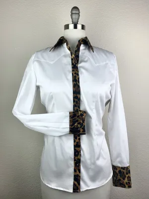 CR Western Pro Wild About Leopard White- FINAL SALE