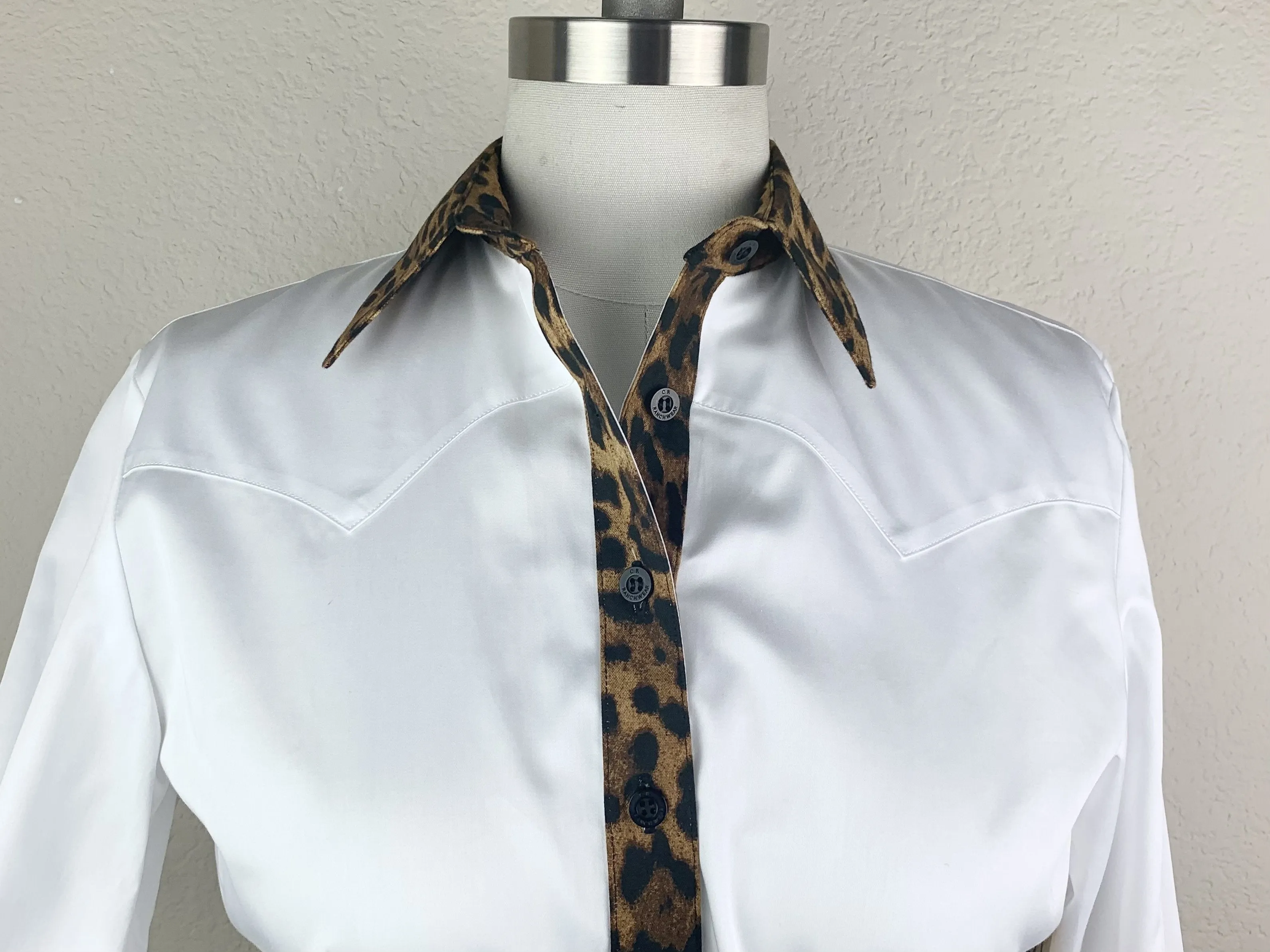 CR Western Pro Wild About Leopard White- FINAL SALE