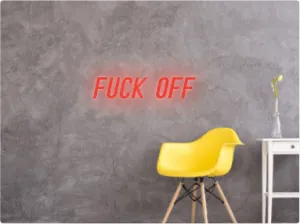 Custom text: FUCK  OFF
