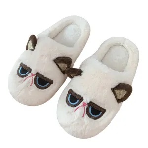 Cute Cartoon Cat Cotton Slippers UB3486