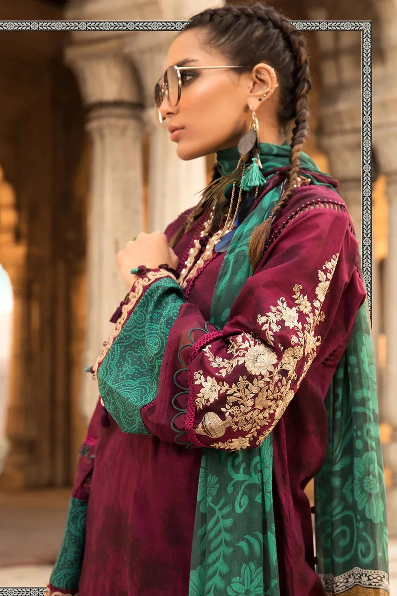 D-2214-B | Maria B Mein Teri Aan Lawn Summer Collection 22 | Unstitched Embroidered  Lawn Suits