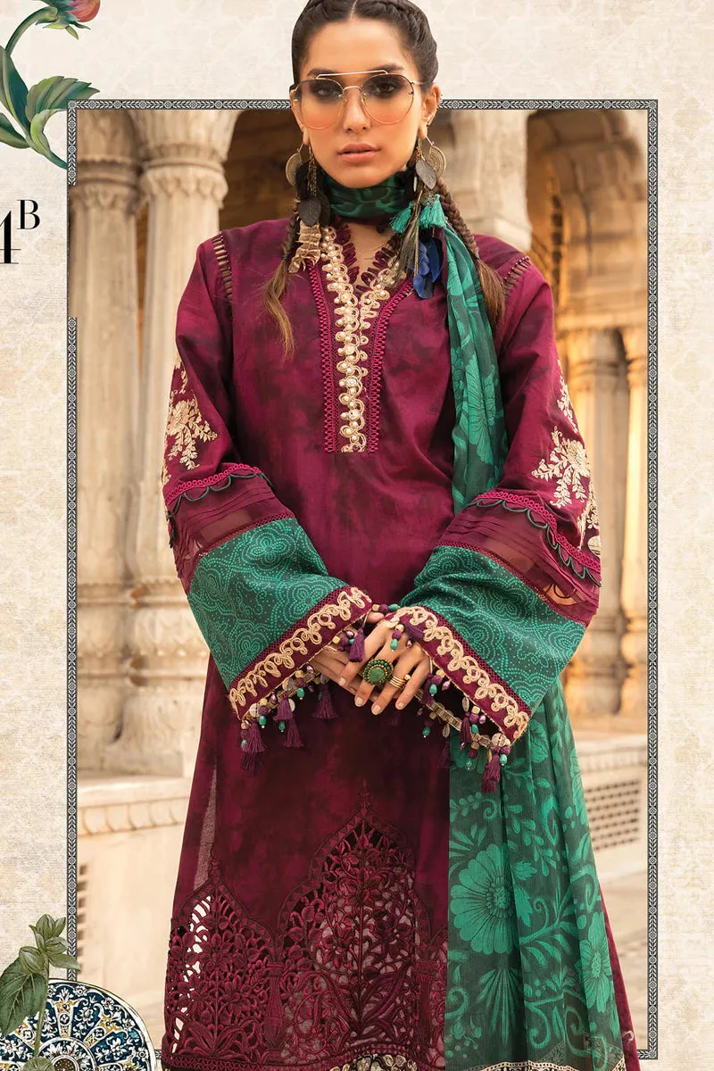 D-2214-B | Maria B Mein Teri Aan Lawn Summer Collection 22 | Unstitched Embroidered  Lawn Suits