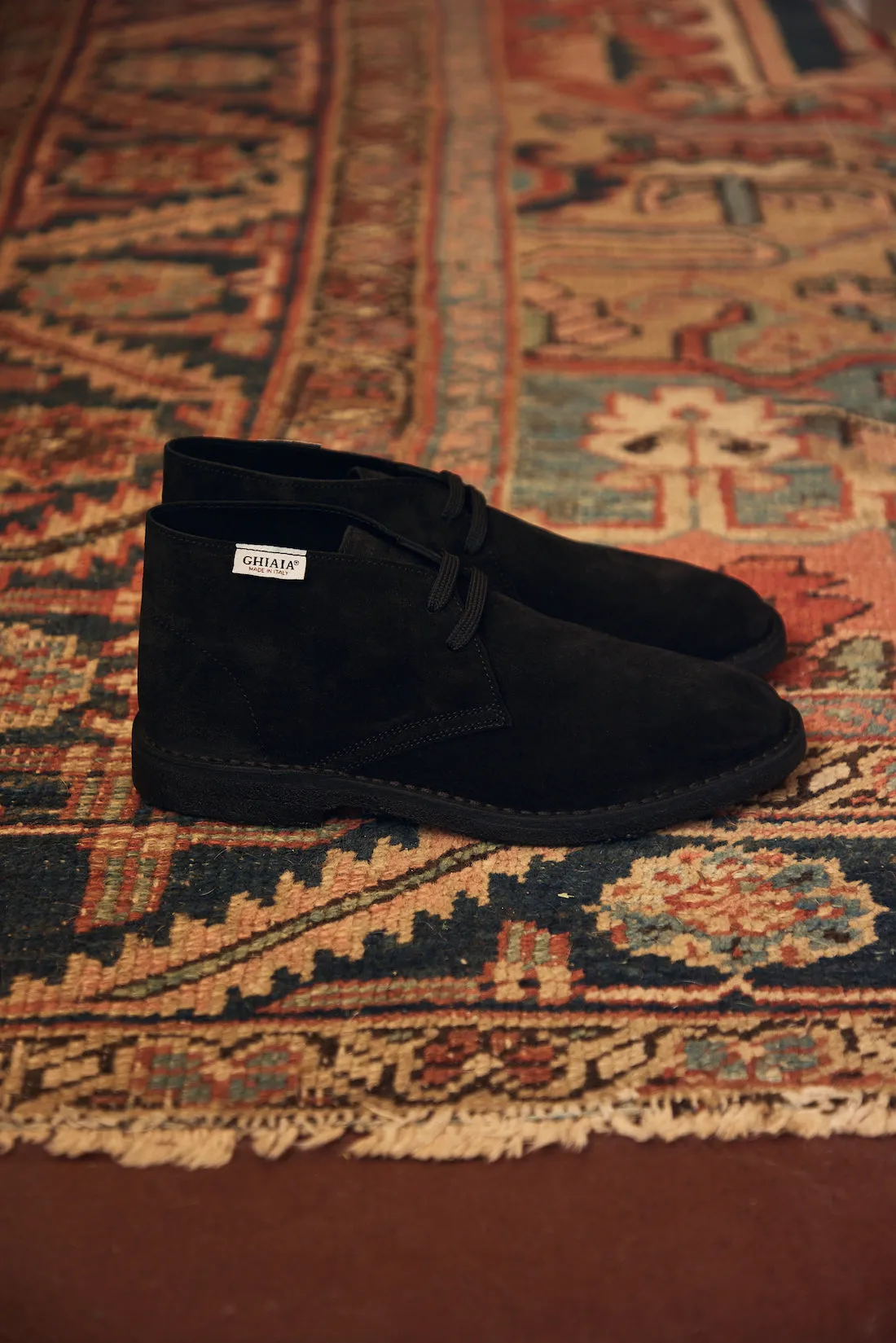 Deconstructed Suede Desert Boots