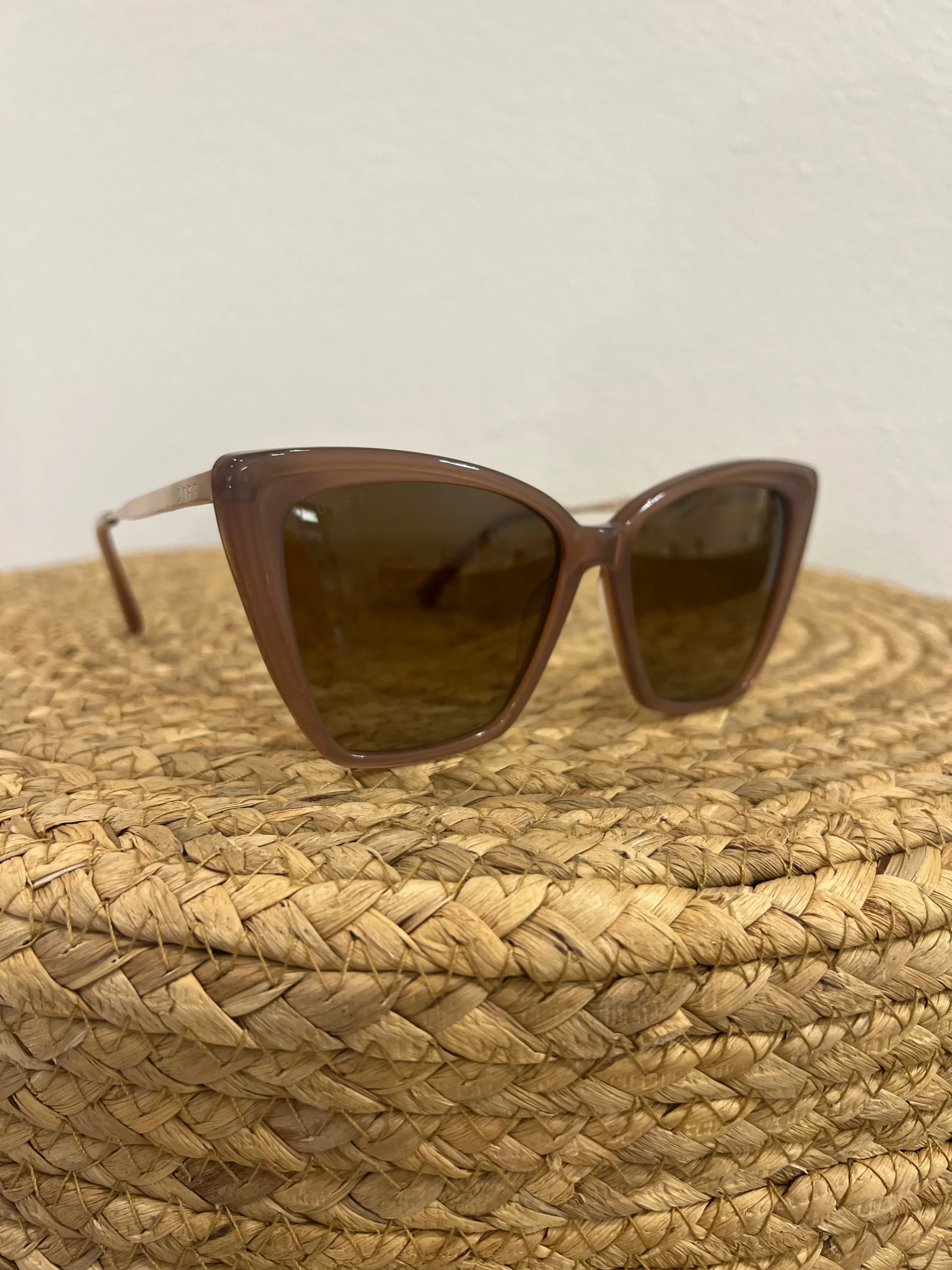 Diff Becky II Sunglasses in Macchiato   Brown Gradient Polarized