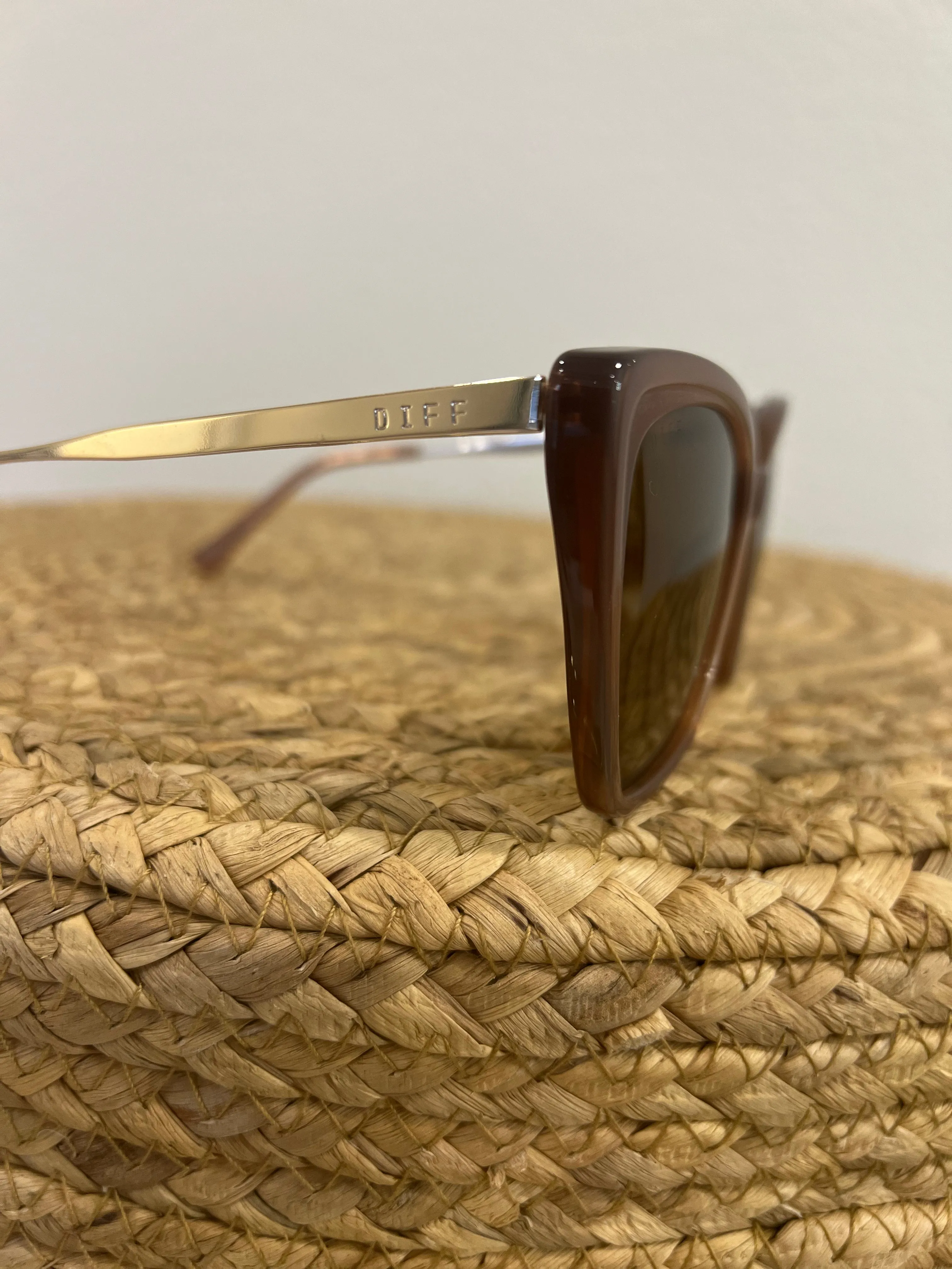 Diff Becky II Sunglasses in Macchiato   Brown Gradient Polarized
