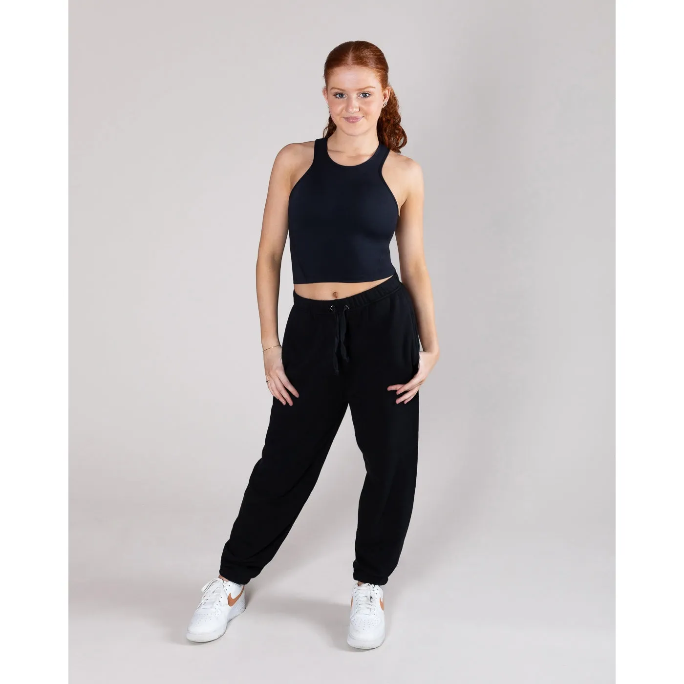 Energetiks Tori Racer Back Crop | Black (Adult)