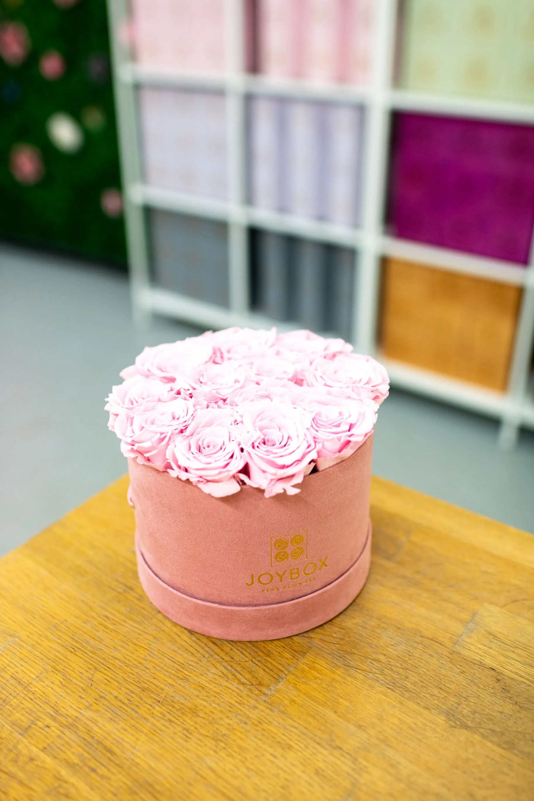 Everlasting 12 Rose Pink Suede box (choose color)
