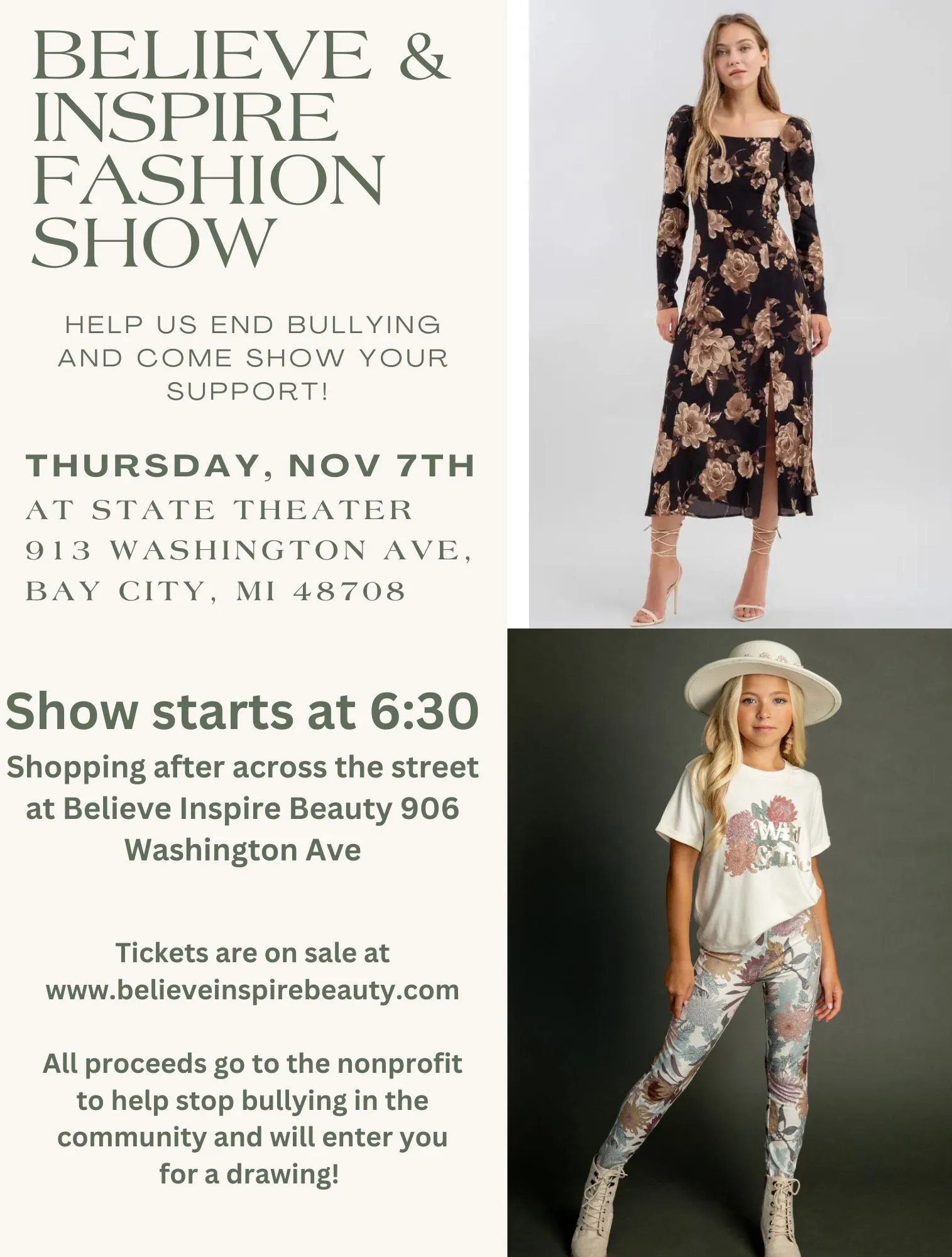 Fashion show tickets