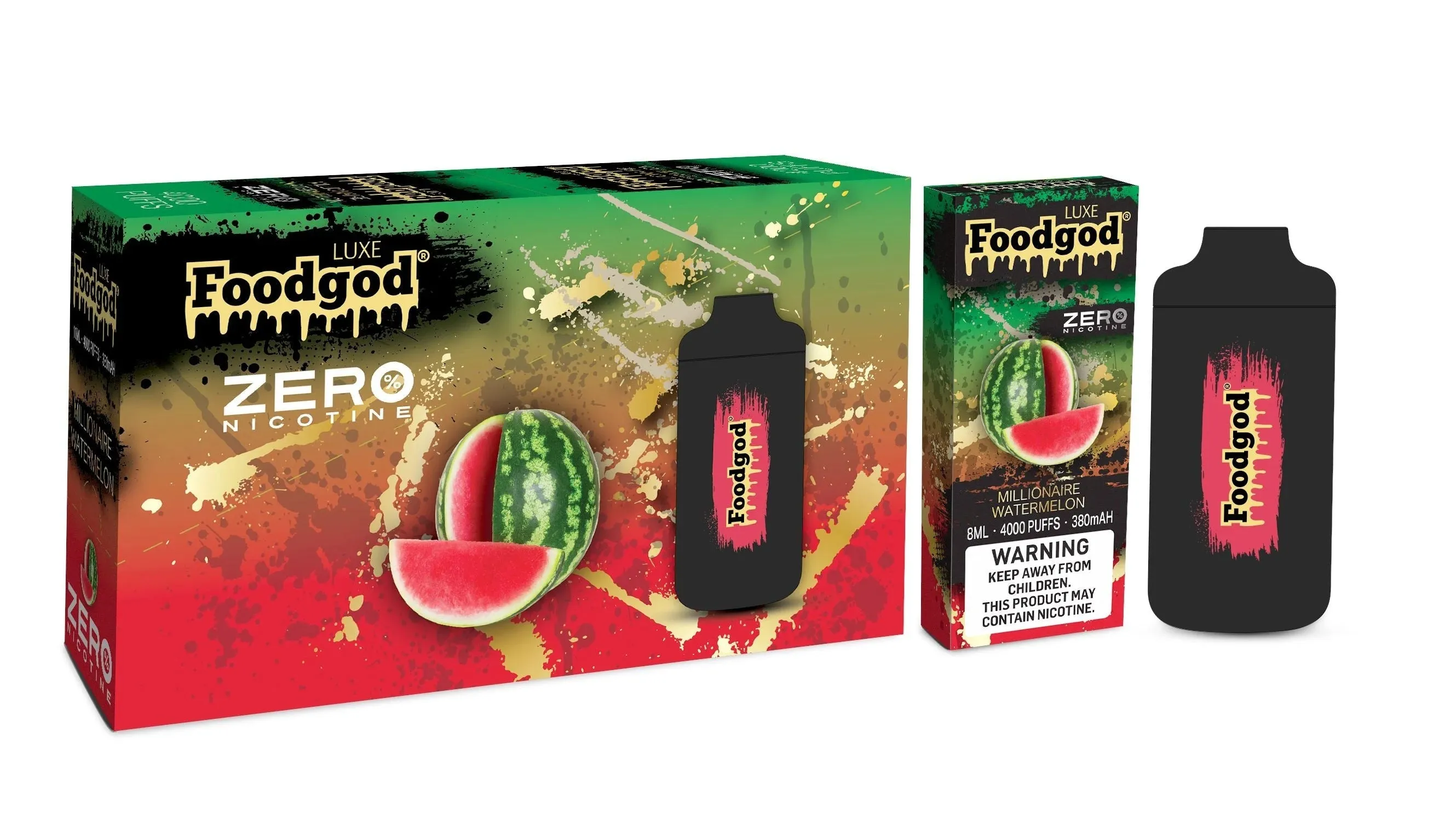 Foodgod Luxe Zero Nicotine 4000 Puff Disposable Vape - 1 Pack
