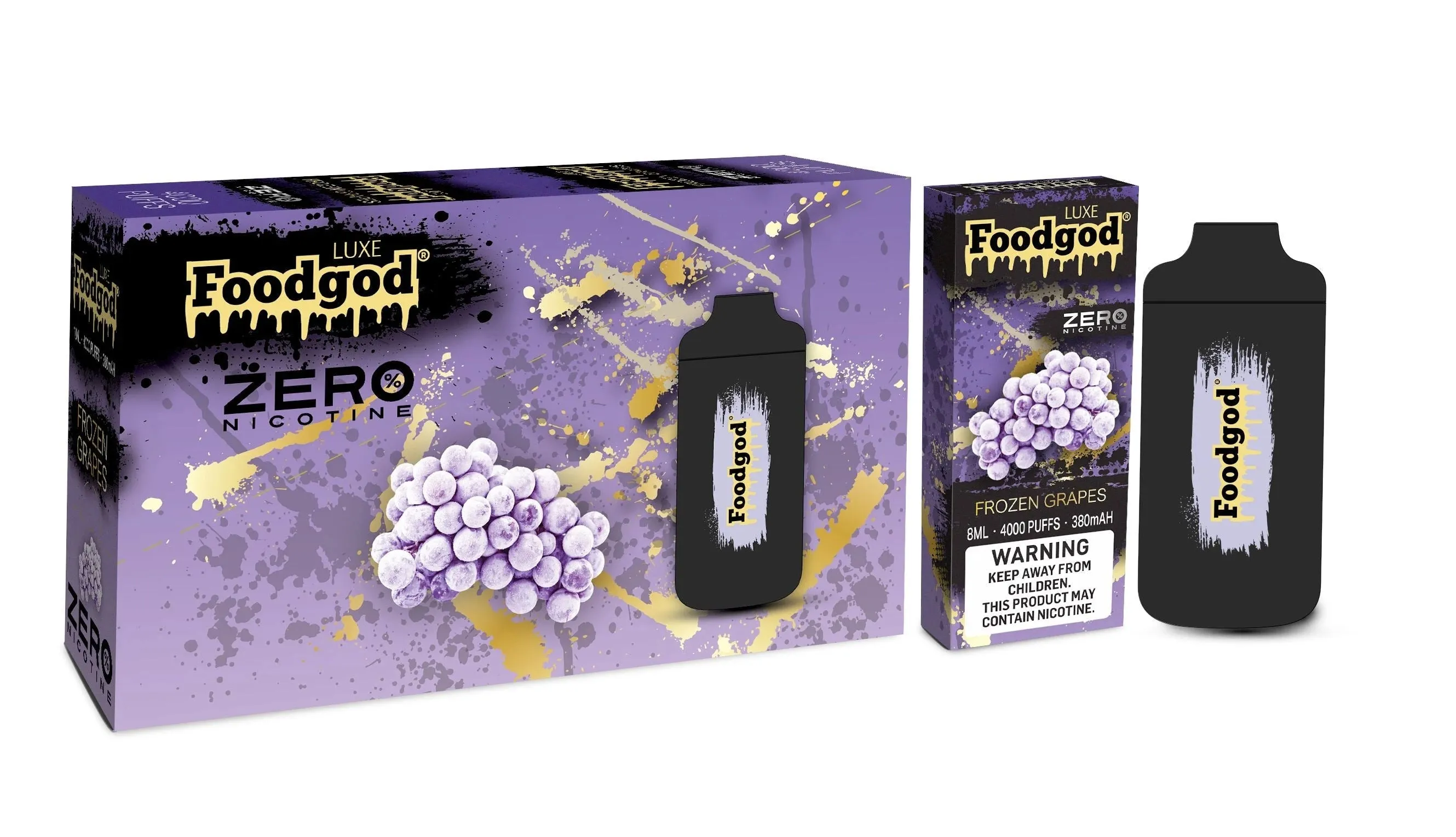 Foodgod Luxe Zero Nicotine 4000 Puff Disposable Vape - 1 Pack