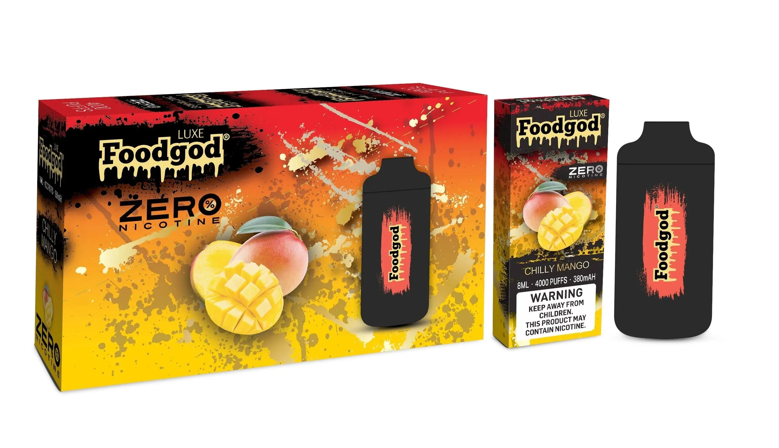 Foodgod Luxe Zero Nicotine 4000 Puff Disposable Vape - 1 Pack