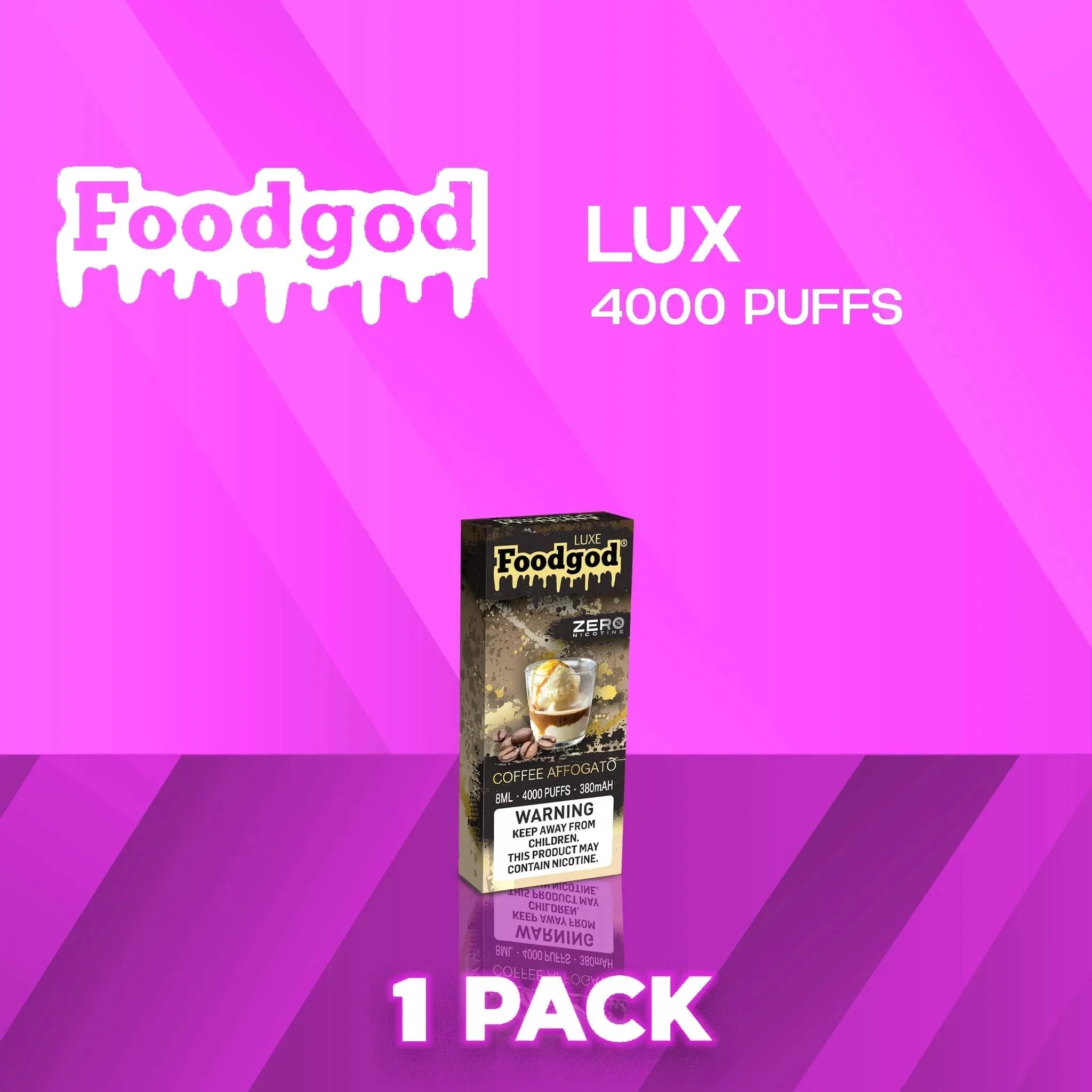 Foodgod Luxe Zero Nicotine 4000 Puff Disposable Vape - 1 Pack
