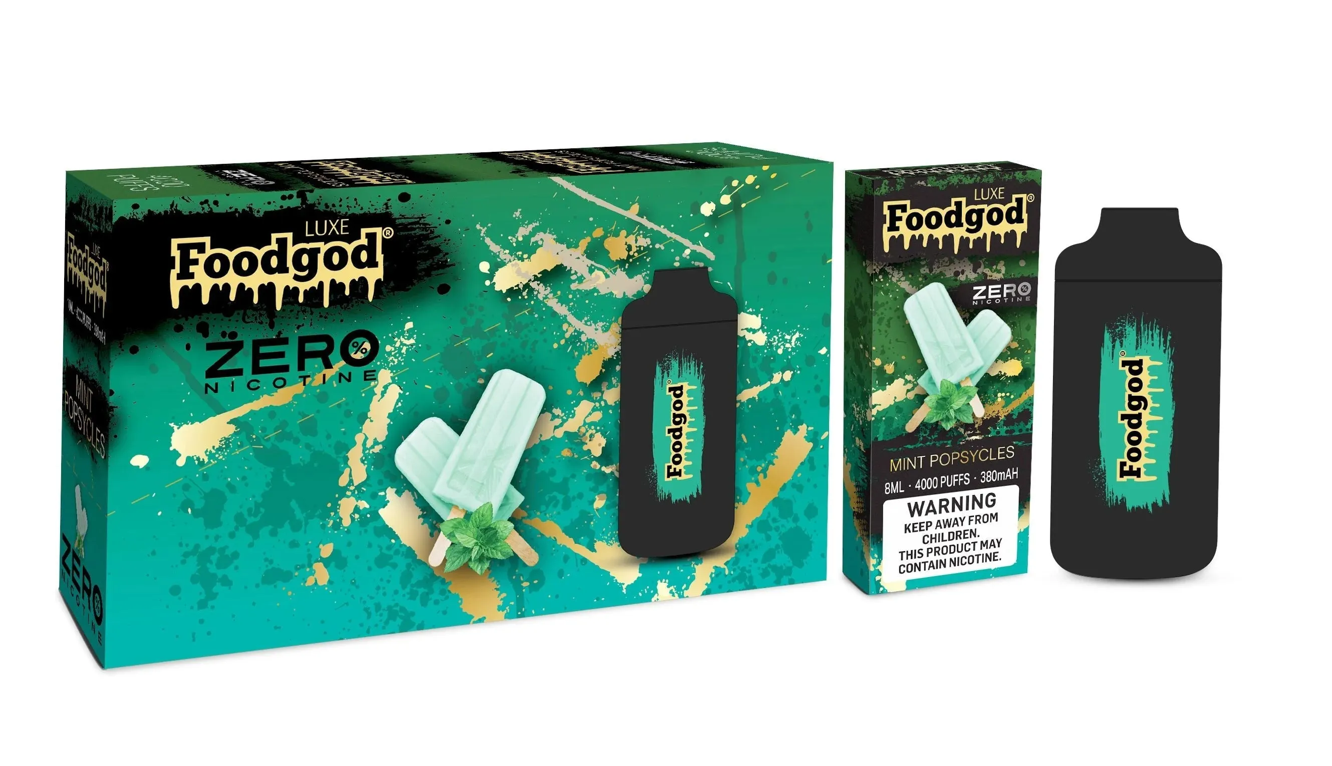 Foodgod Luxe Zero Nicotine 4000 Puff Disposable Vape - 1 Pack