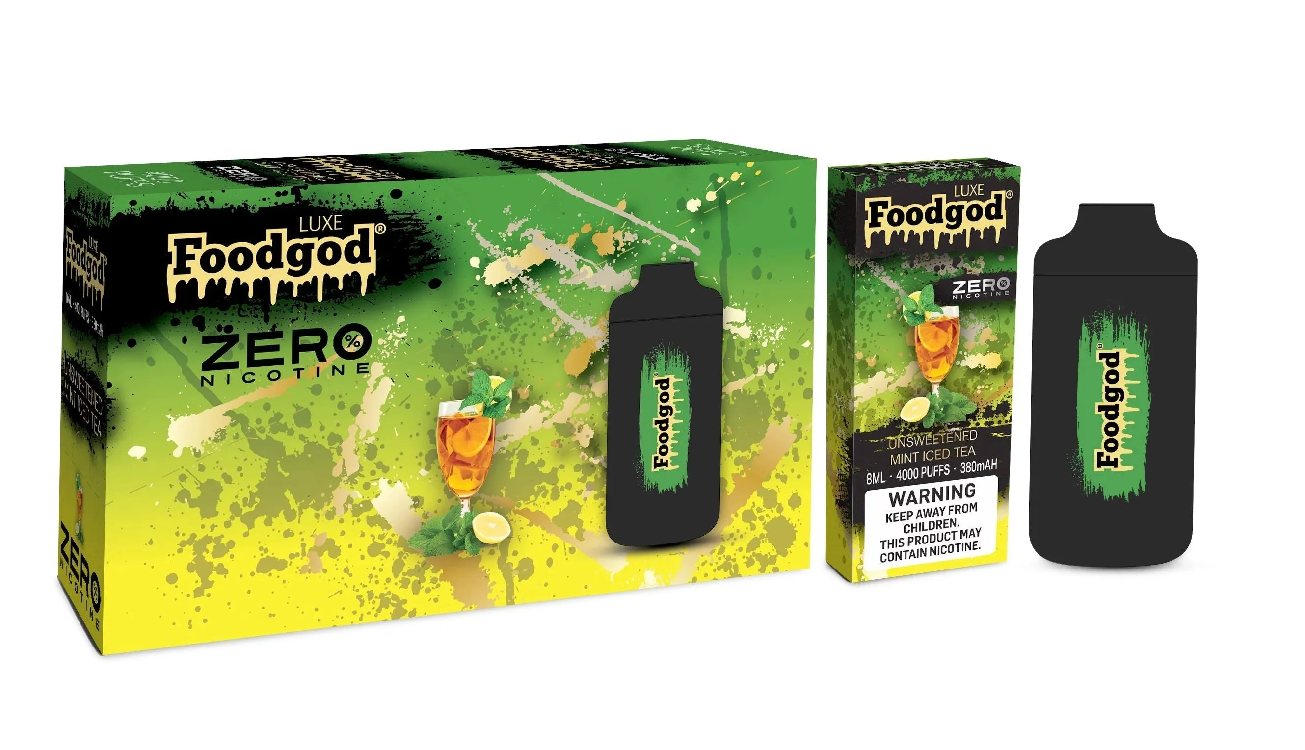Foodgod Luxe Zero Nicotine 4000 Puff Disposable Vape - 1 Pack