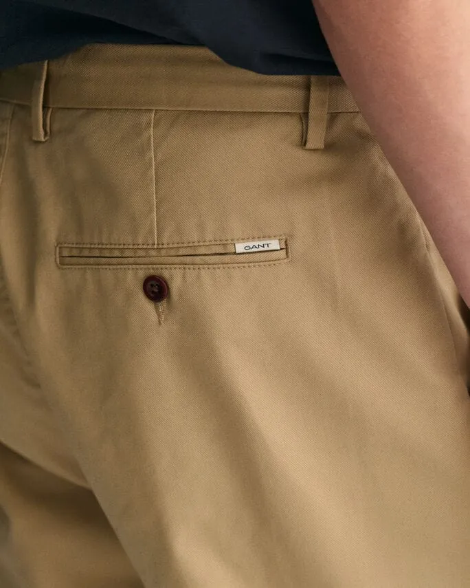Gant Regular Fit Tech Prep Chinos Dark Khaki