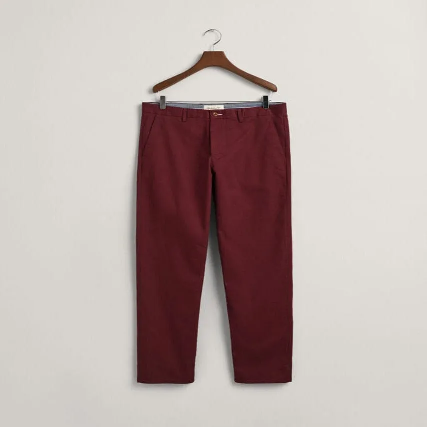 Gant Regular Fit Tech Prep Chinos Red Shadow