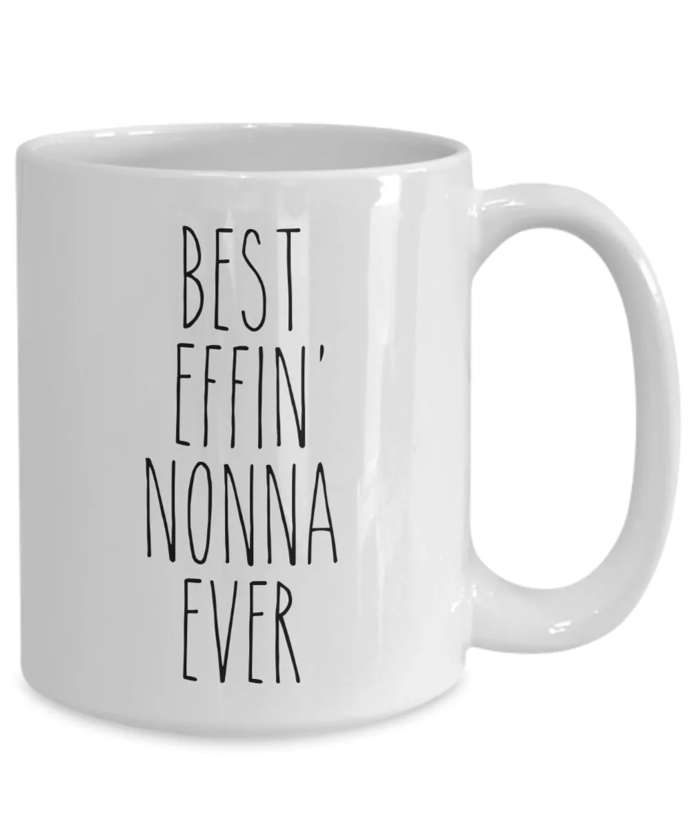Gift For Nonna Best Effin' Nonna Ever Mug Coffee Cup Funny Coworker Gifts