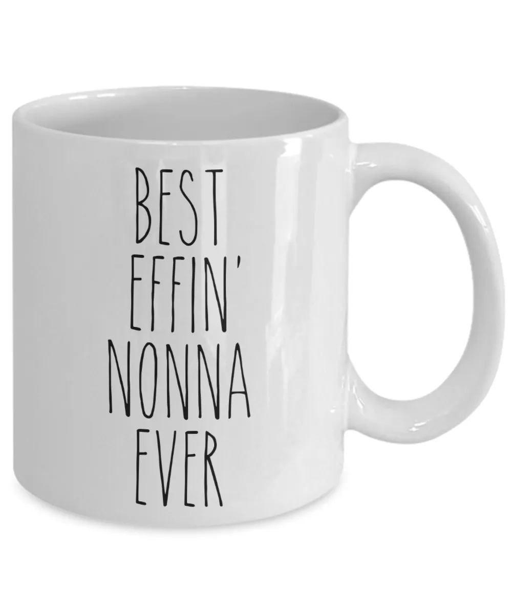 Gift For Nonna Best Effin' Nonna Ever Mug Coffee Cup Funny Coworker Gifts