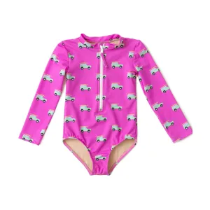 Girl's One-Piece Surf Suit Beach Cruiser