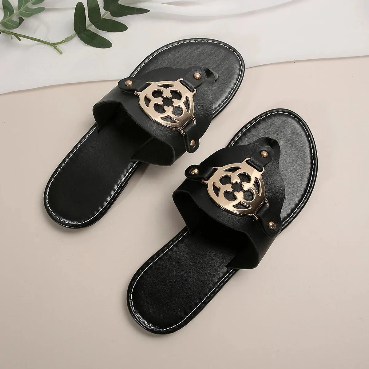Glimmer Metallic Sandals