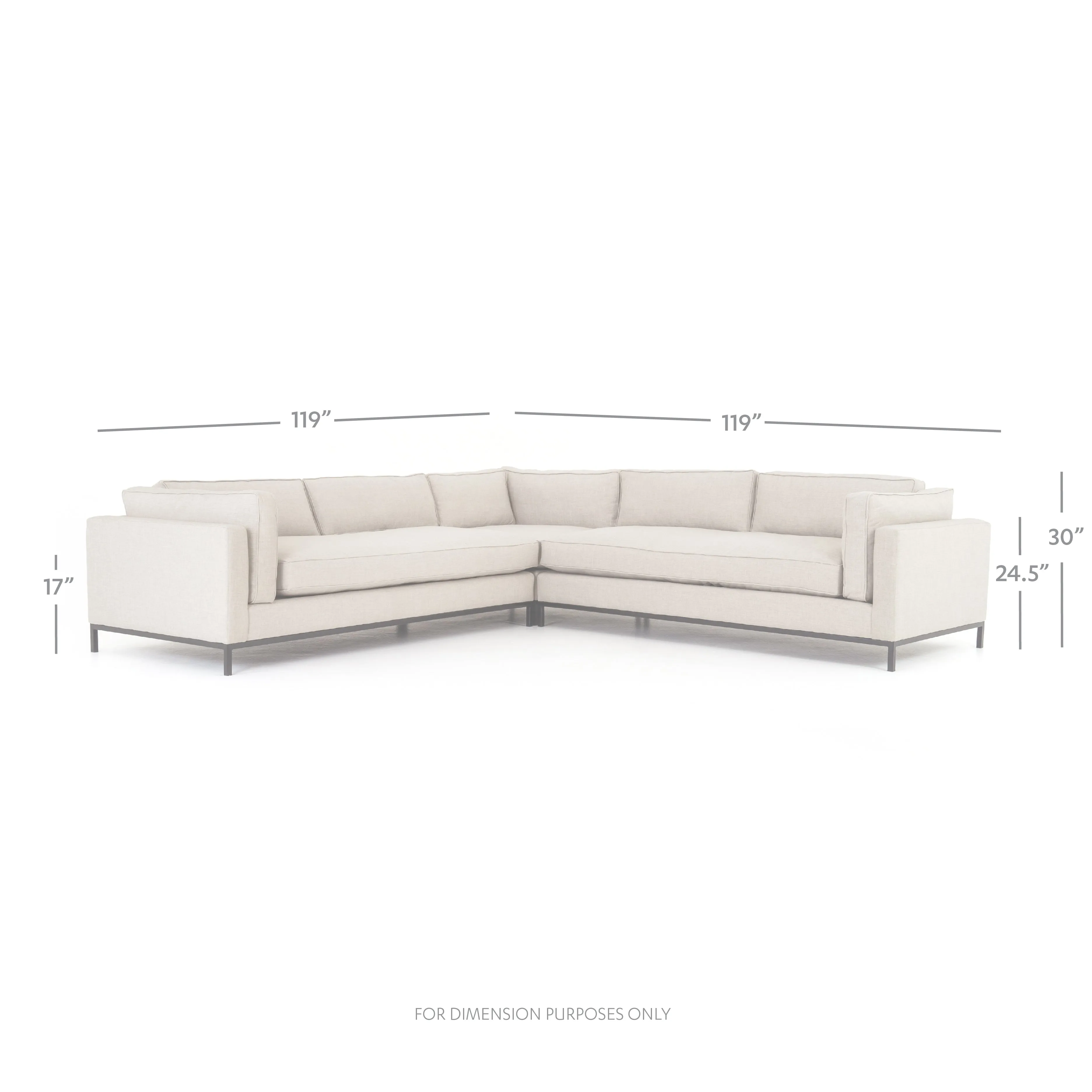Grammercy 3 Piece Sectional