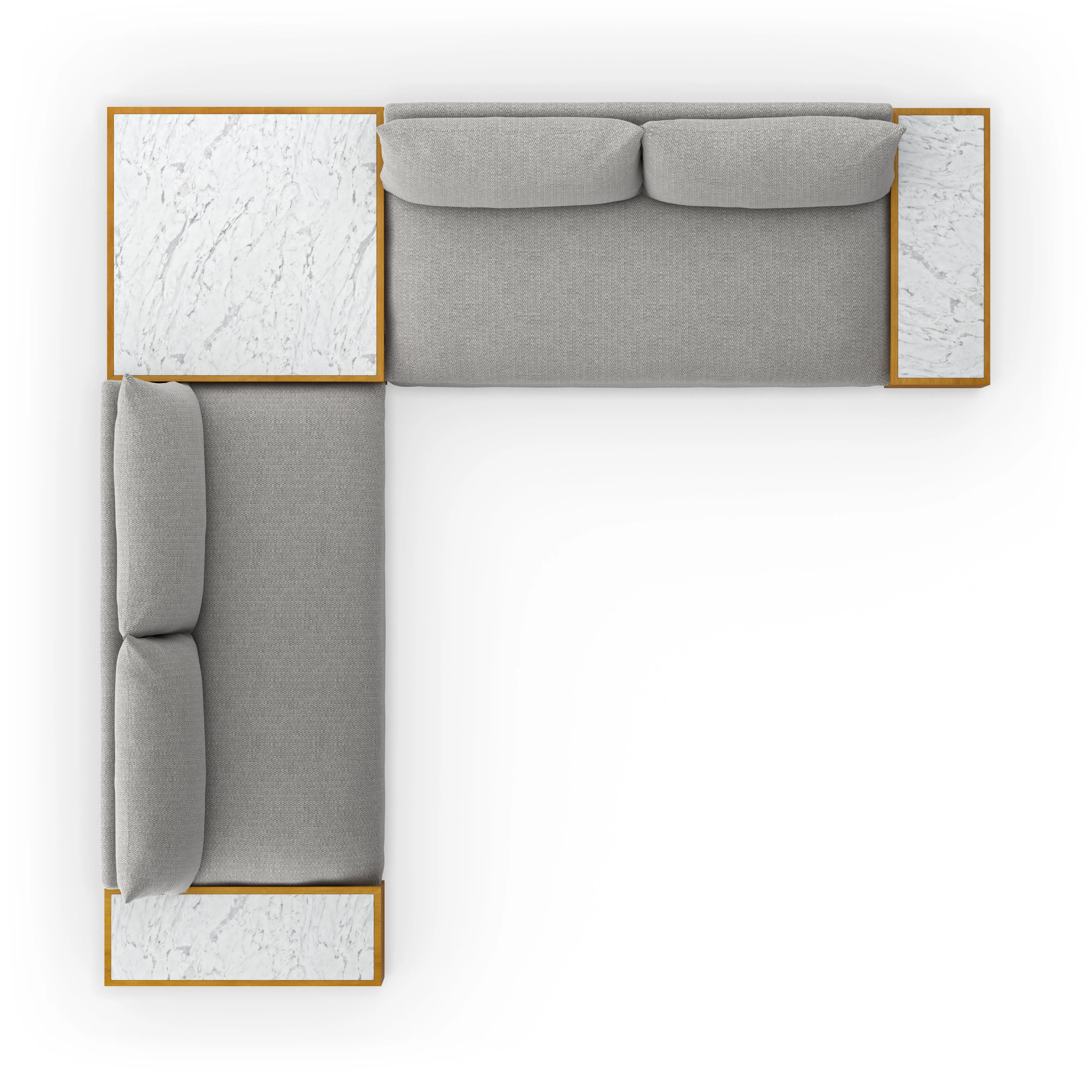 Grant Outdoor 2-Pc Sectional with Coffee & End Tables - Faye Ash