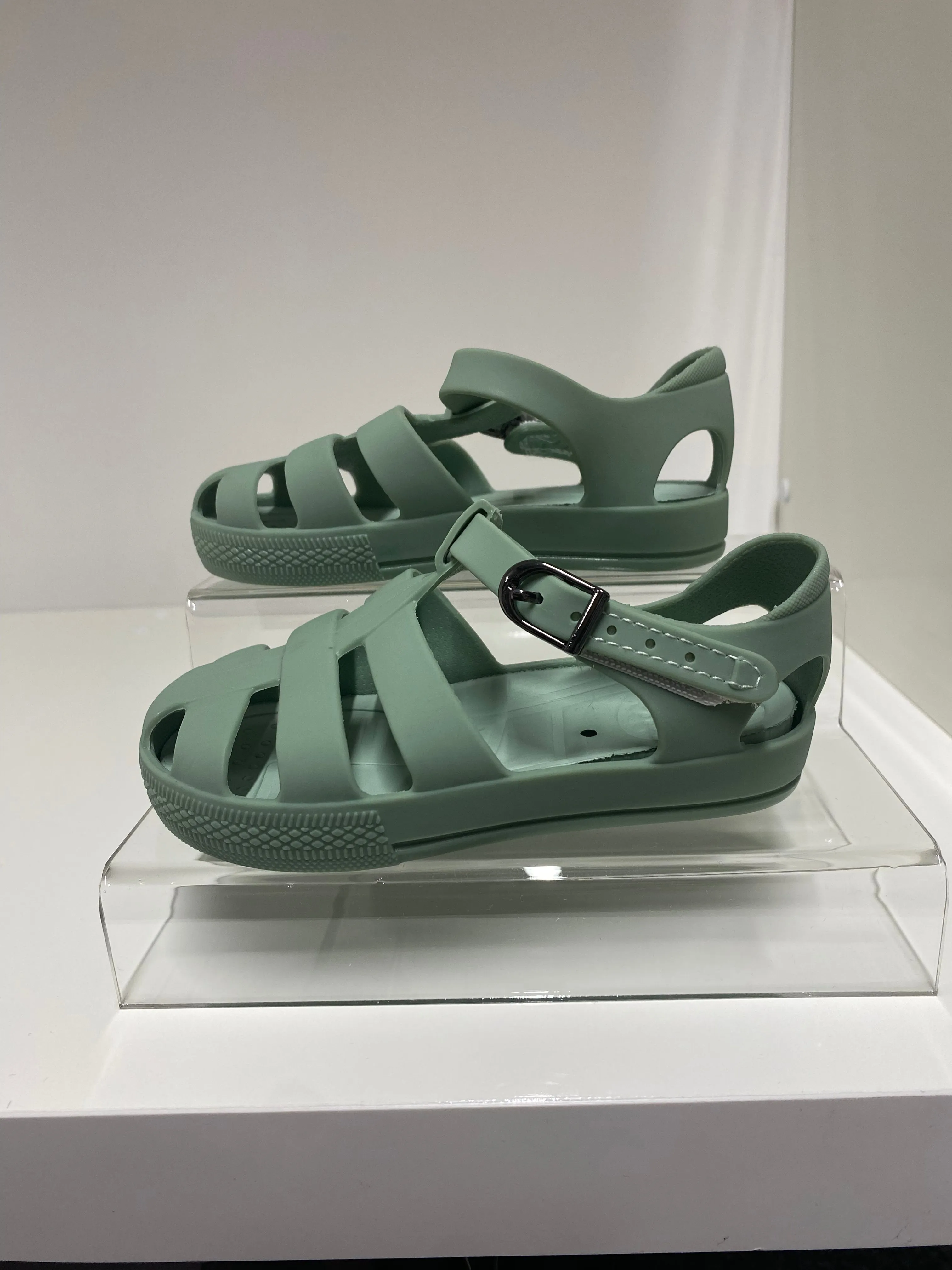 Green Jellie Sandals