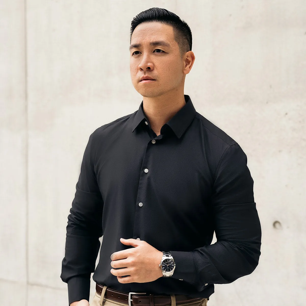 Grey Dress Shirt | The Boro