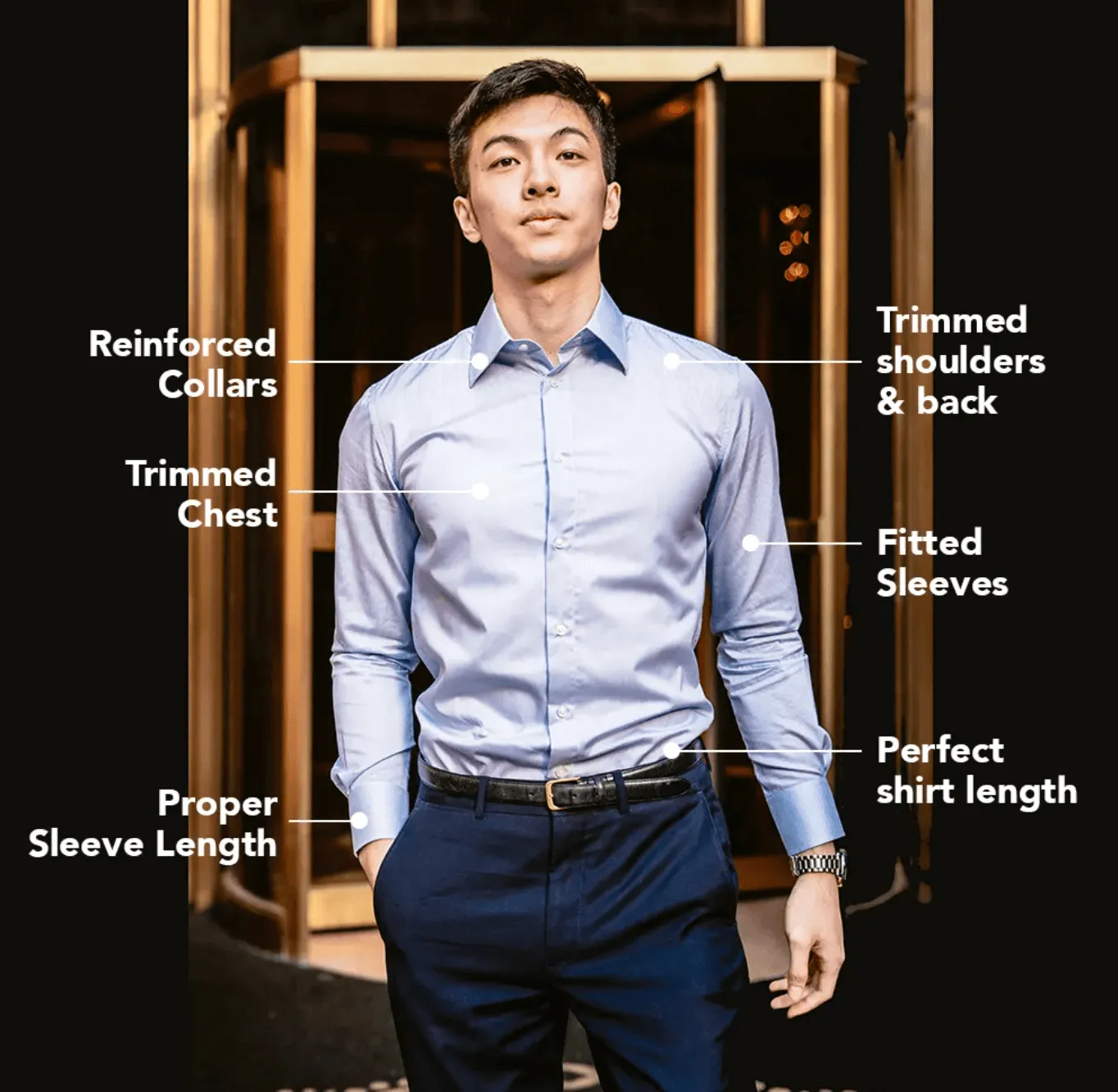 Grey Dress Shirt | The Boro