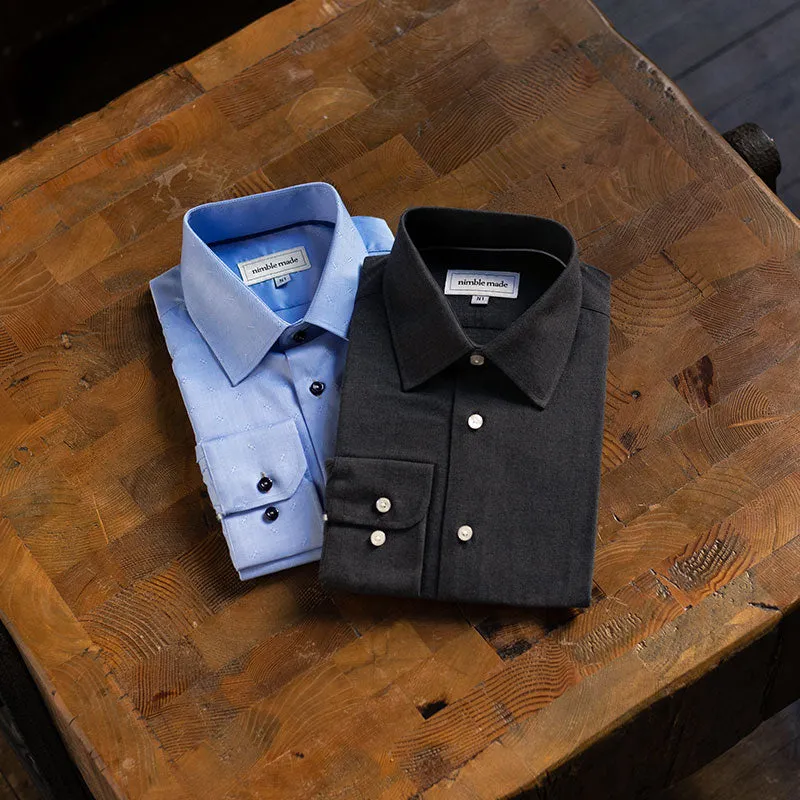 Grey Dress Shirt | The Boro