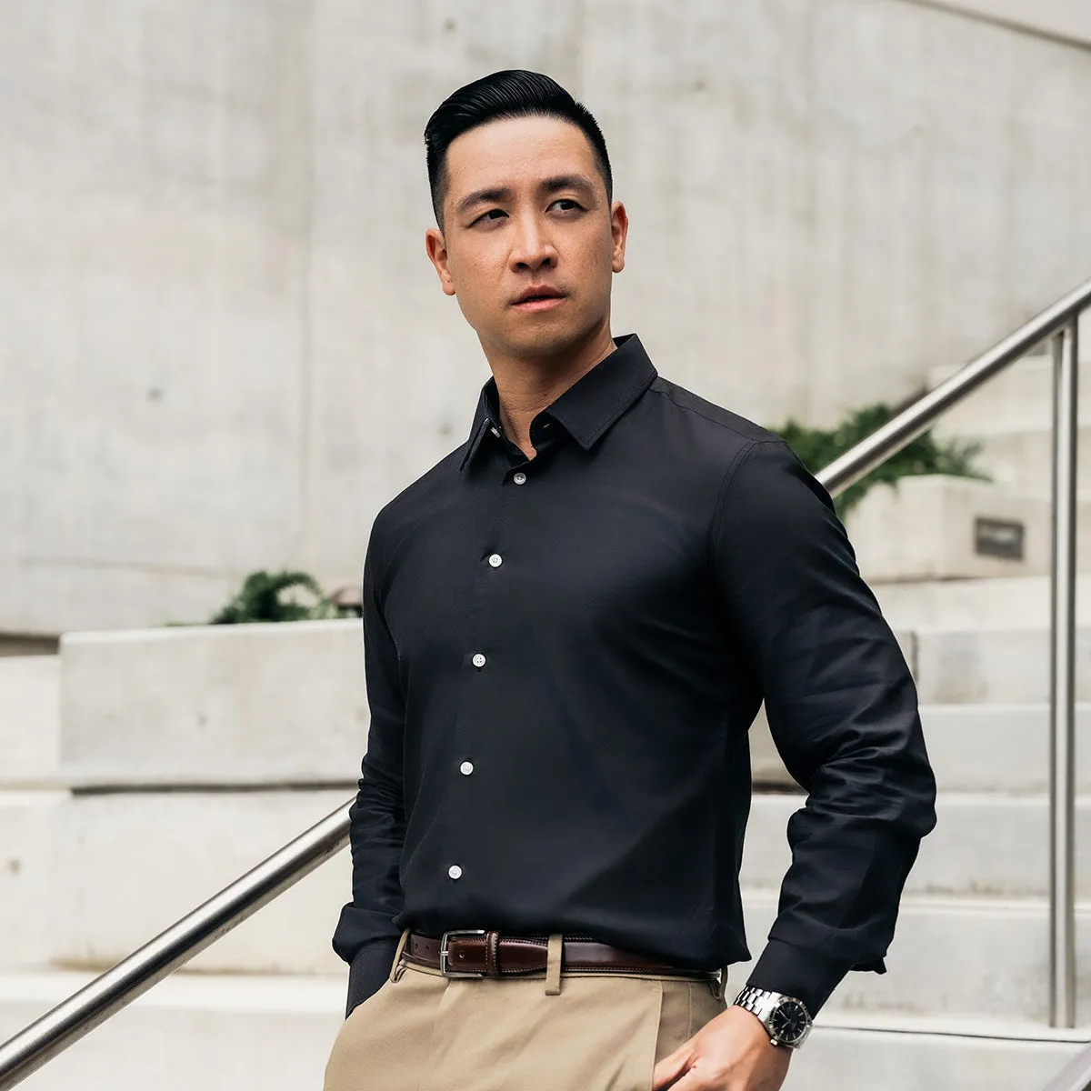 Grey Dress Shirt | The Boro
