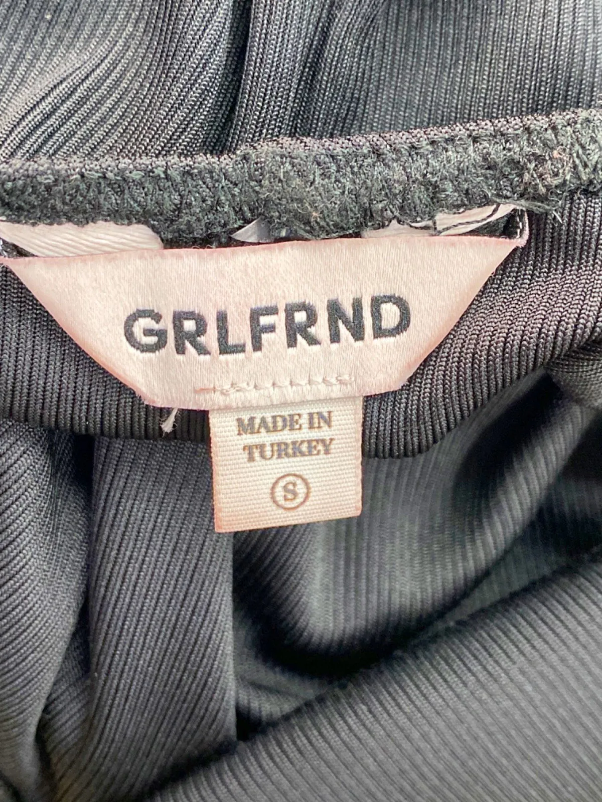 GRLFRND Black Bodysuit UK S
