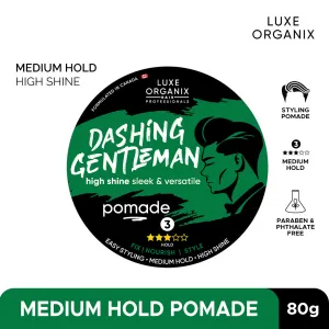 Hair Professionals Dashing Gentleman High Shine Sleek and Versatile Pomade 80g