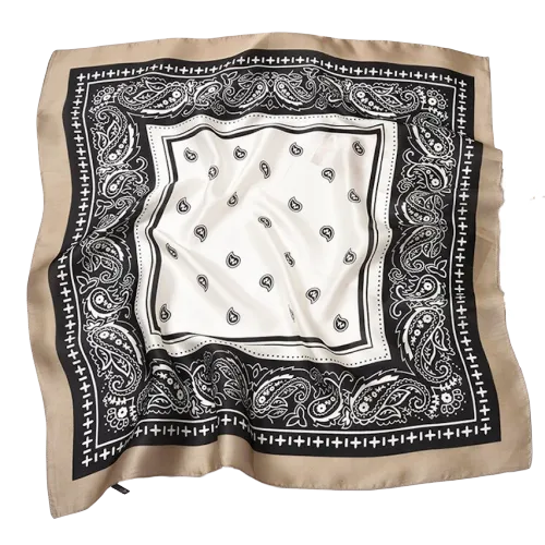 Hellbraunes Paisley Bandana