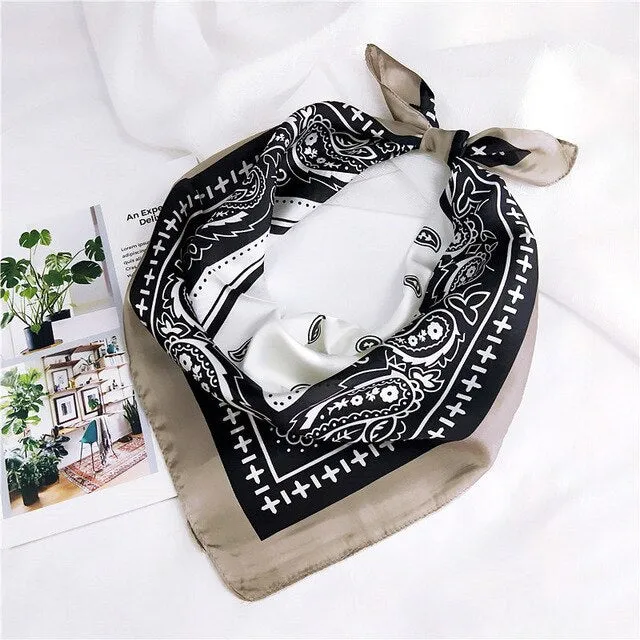 Hellbraunes Paisley Bandana