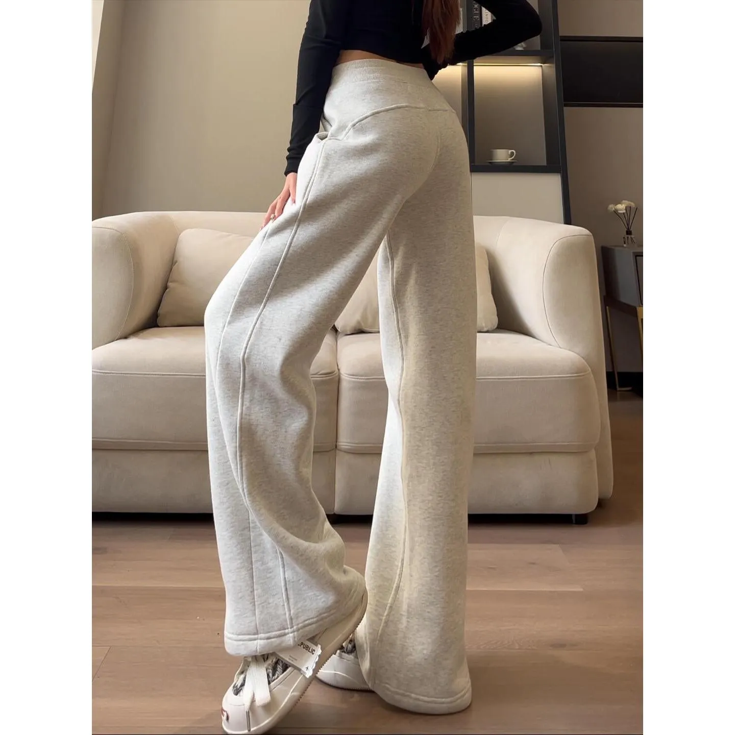 INSTOCK-Women mid-waist casual pants