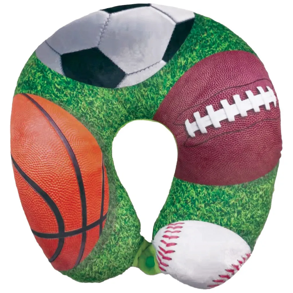Iscream Sporty Neck Pillow w/Snap Closure