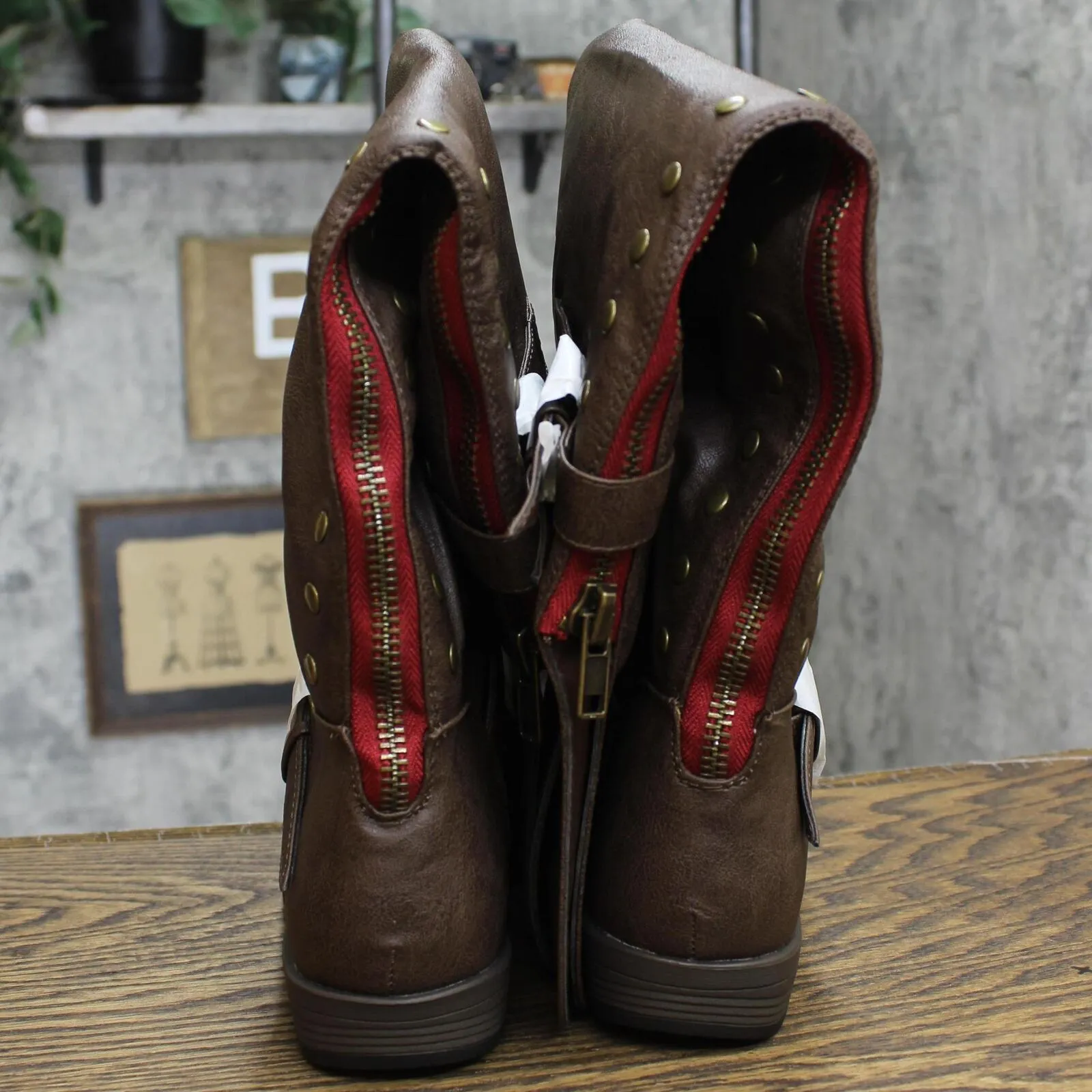 Journee Collection Women's Kane Knee High Boots KANE-BRN-110 Brown 11M