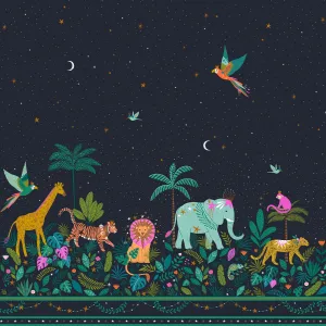 Jungle Luxe, Double Border in Midnight