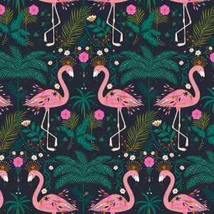 Jungle Luxe, Flamingos in Black