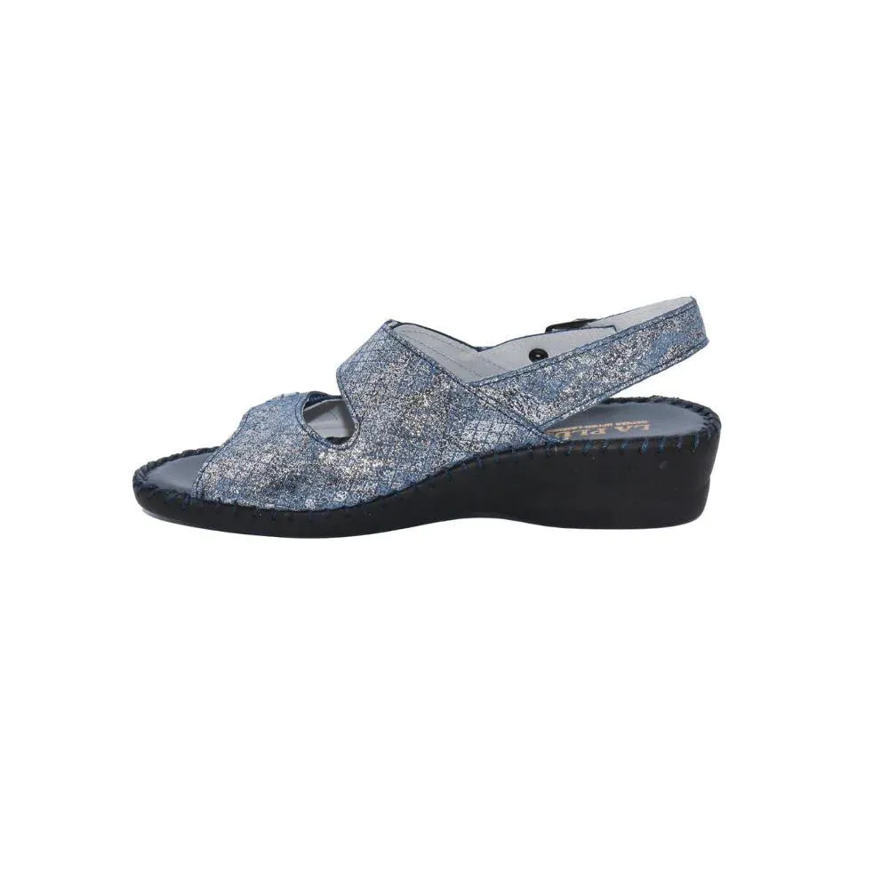 La Plume by Laurevan Women's Dusty Sandal - Navy