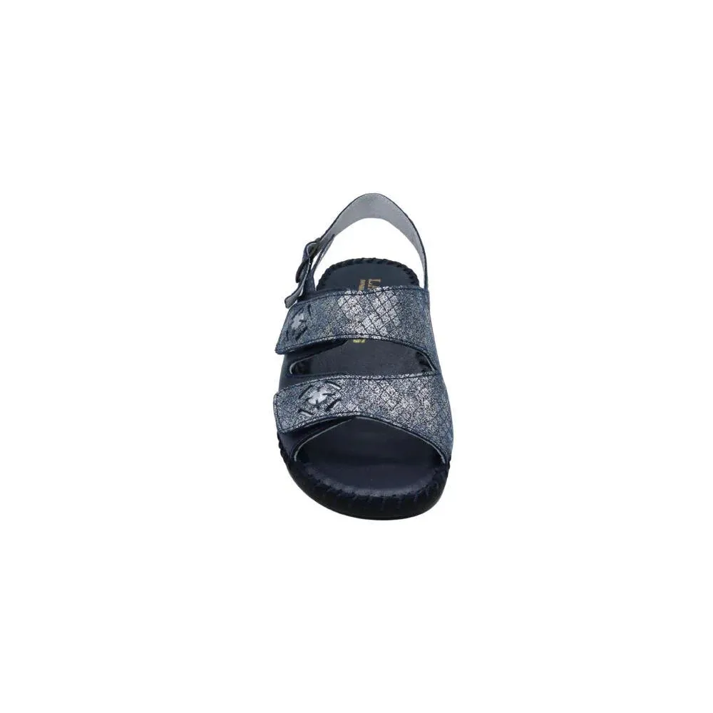 La Plume by Laurevan Women's Dusty Sandal - Navy